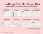 ADHD Budget Planner Google Sheets template for tracking income, bills, expenses, savings and debt
