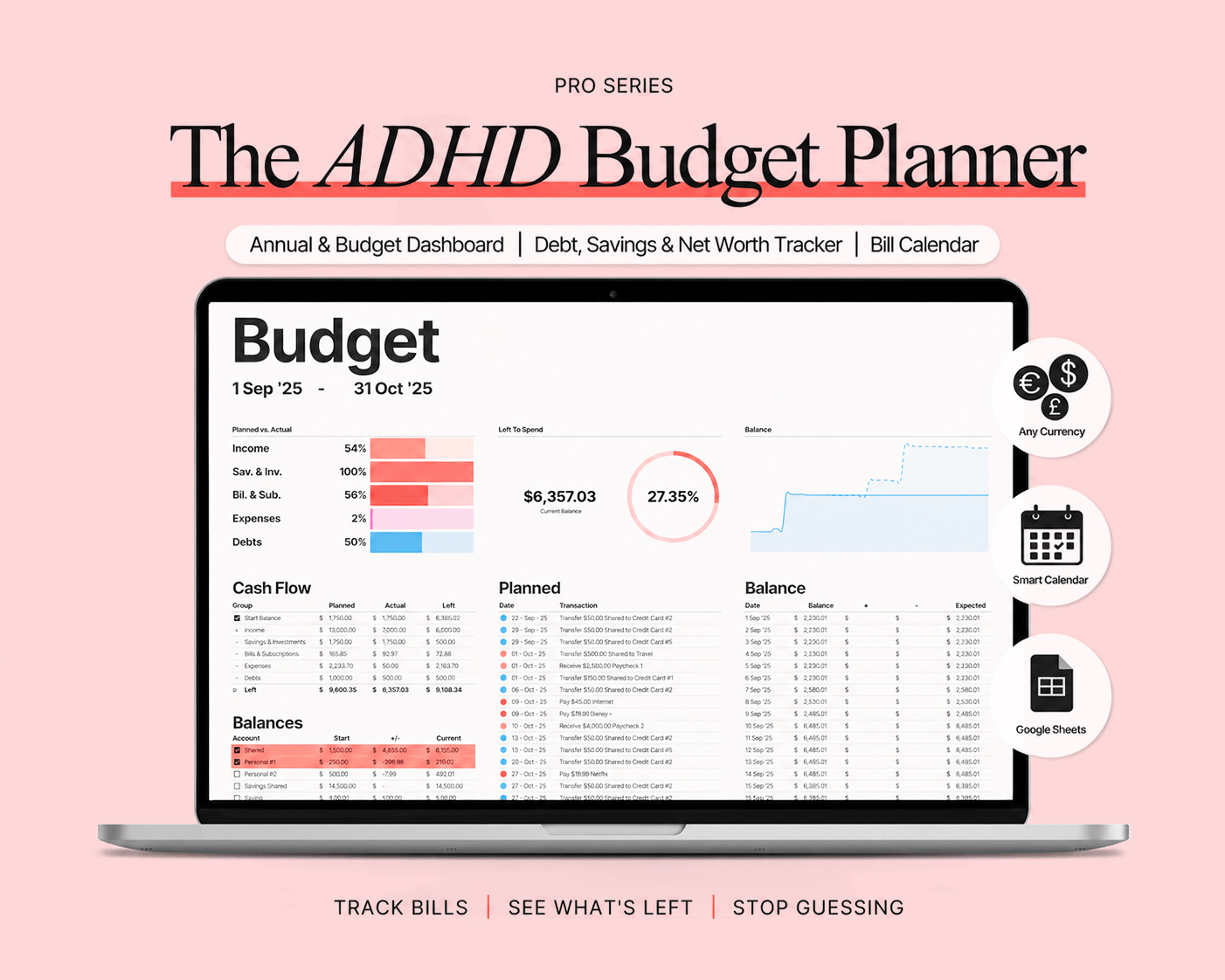 The ADHD Budget Planner™ - Elunora Wellness