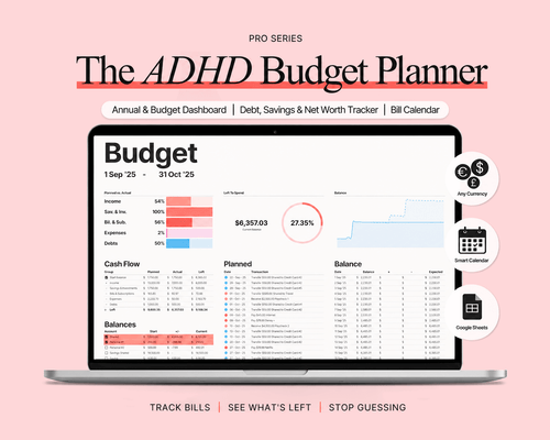 The ADHD Budget Planner™ - Elunora Wellness