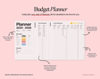ADHD Budget Planner Google Sheets template for tracking income, bills, expenses, savings and debt