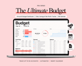 ADHD Budget Planner Google Sheets template for tracking income, bills, expenses, savings and debt