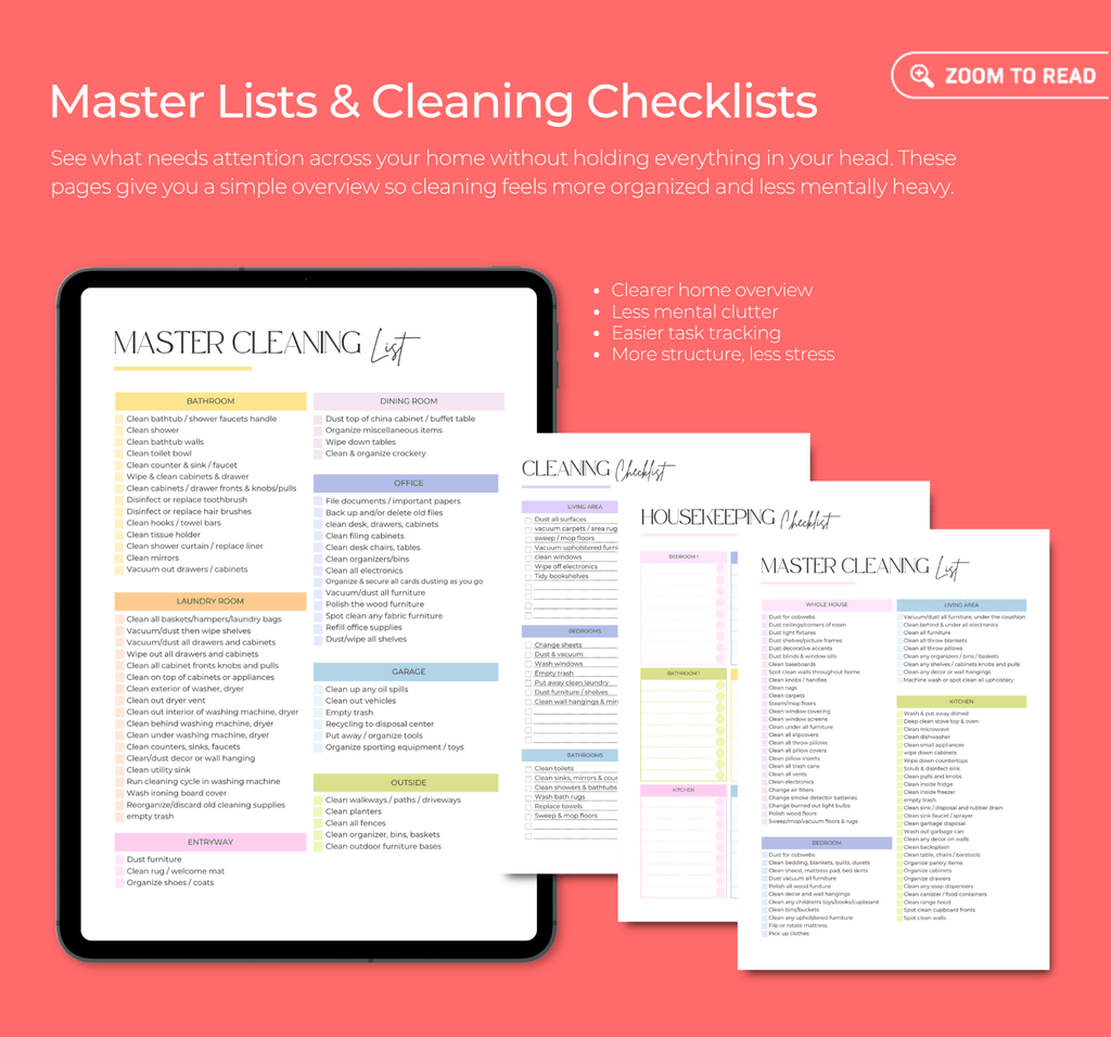 The ADHD Cleaning Planner™ - Elunora Wellness