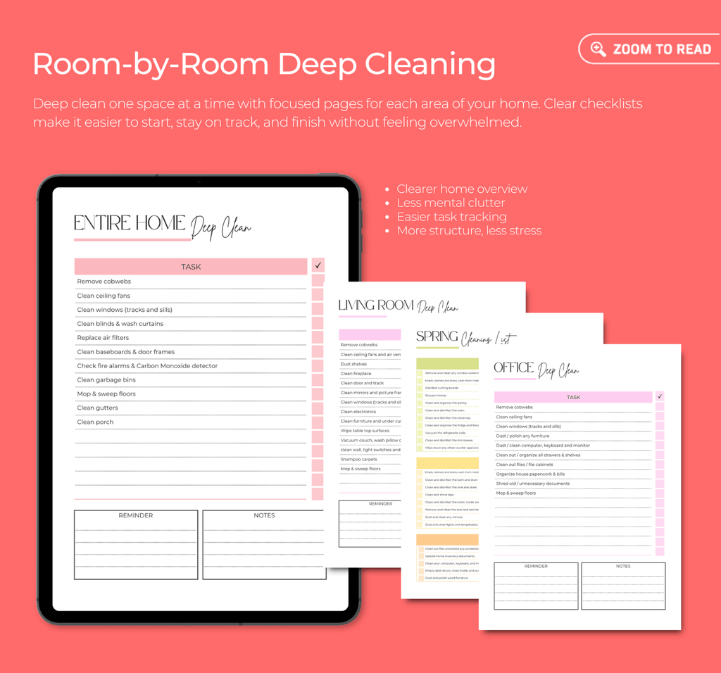 The ADHD Cleaning Planner™ - Elunora Wellness