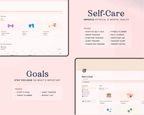 ADHD Notion Life Planner template for organizing tasks, routines, reminders, money and self-care