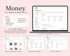 ADHD Notion Life Planner template for organizing tasks, routines, reminders, money and self-care