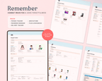 ADHD Notion Life Planner template for organizing tasks, routines, reminders, money and self-care