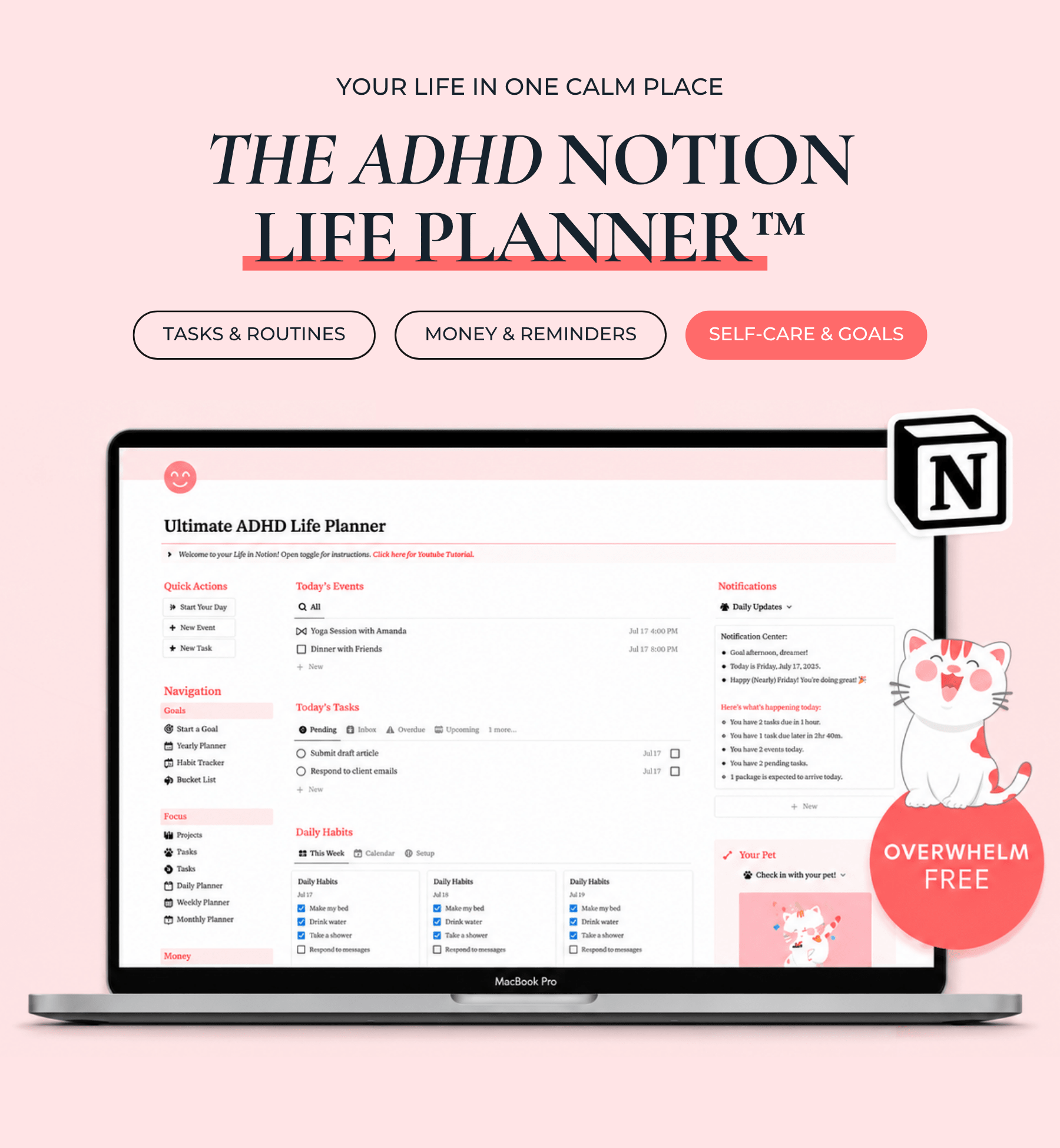The ADHD Notion Life Planner™ - Elunora Wellness