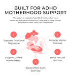 ADHD mom support system by Elunora Wellness for overwhelmed mothers