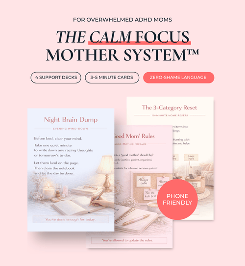 ADHD mom support system by Elunora Wellness for overwhelmed mothers