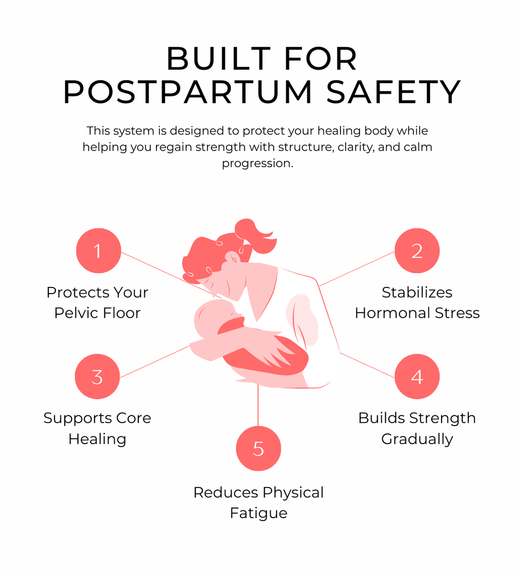 Postpartum recovery program for moms by Elunora Wellness digital support system